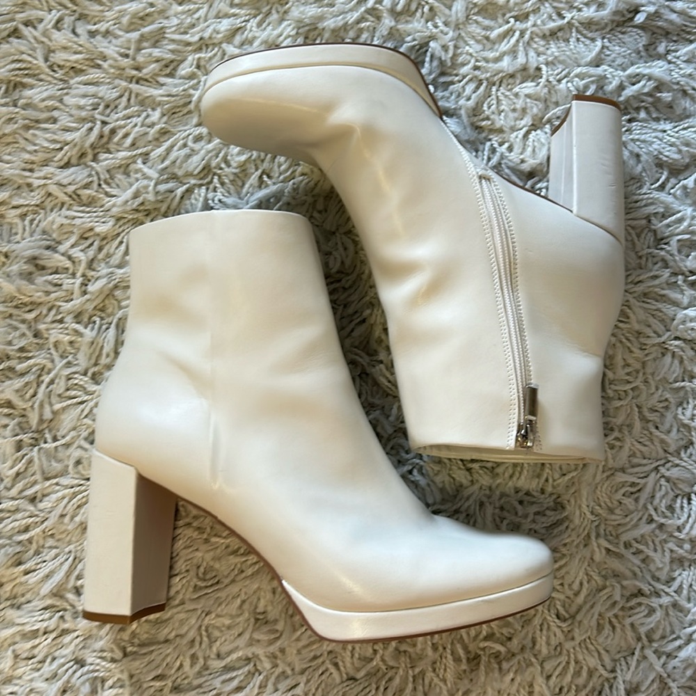 Size 12 Ivory Booties